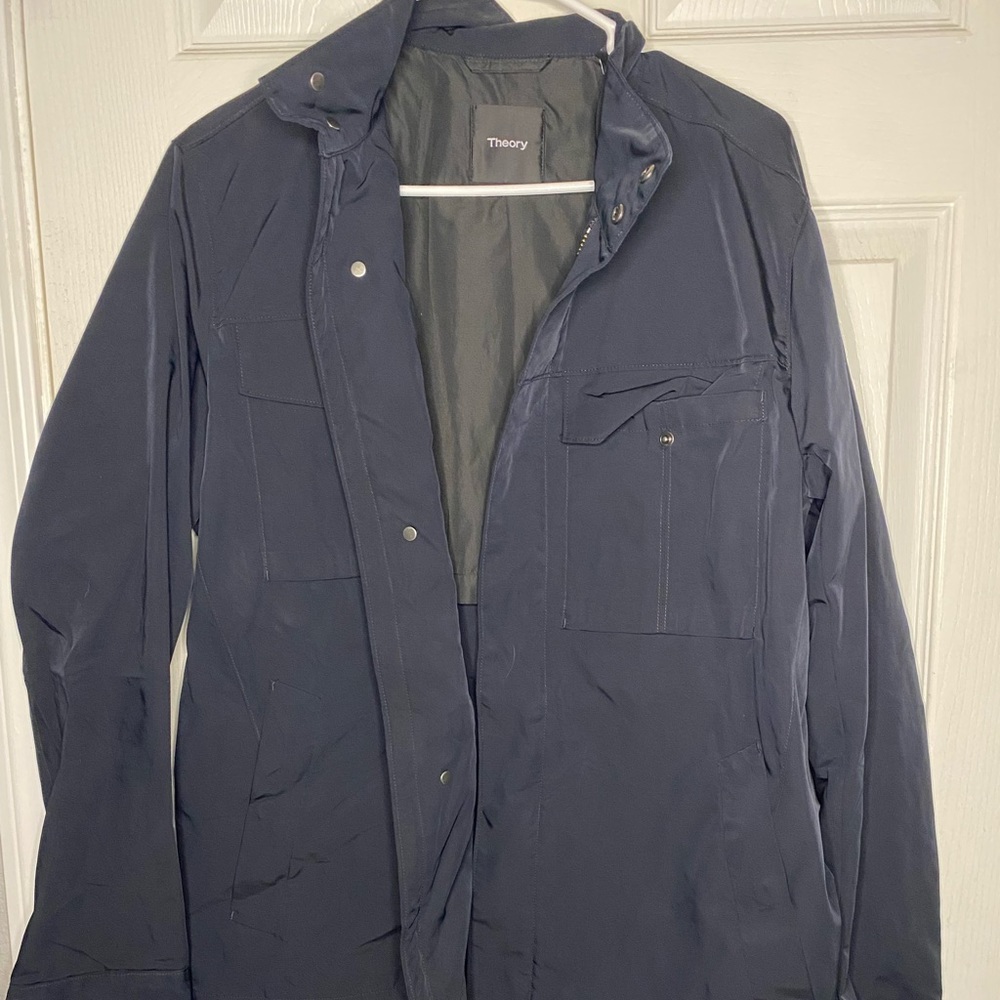 Theory men’s casual jacket windbreaker coat in black